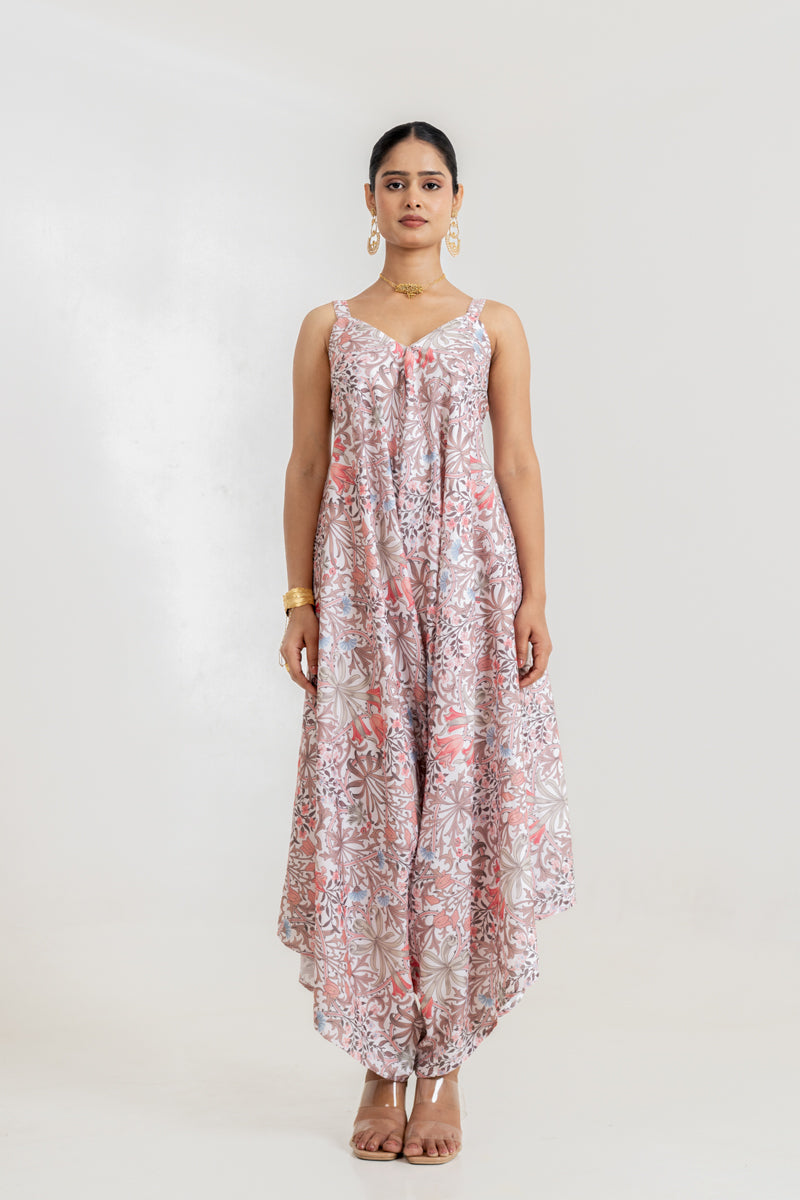 White Garden Palazzo Jumpsuit