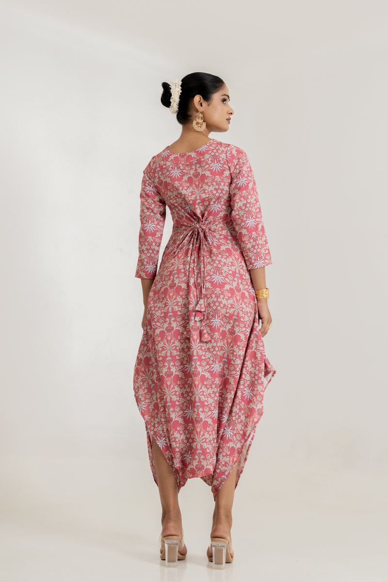 Dusty Rose Dhoti Jumpsuit