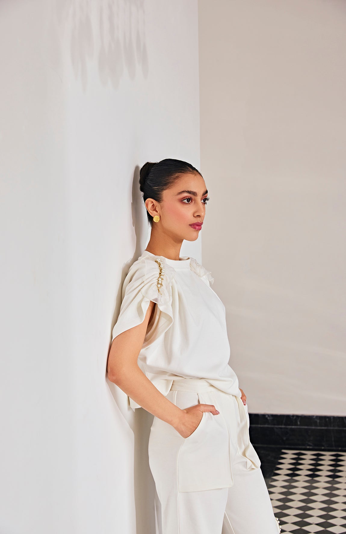 Gold Ruffle Track Set