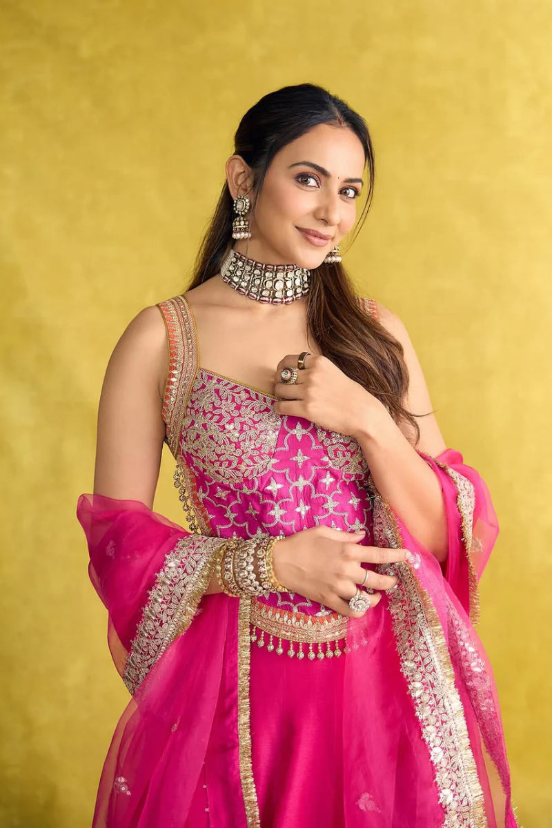 Rakulpreet in Mariyam Lehenga Set