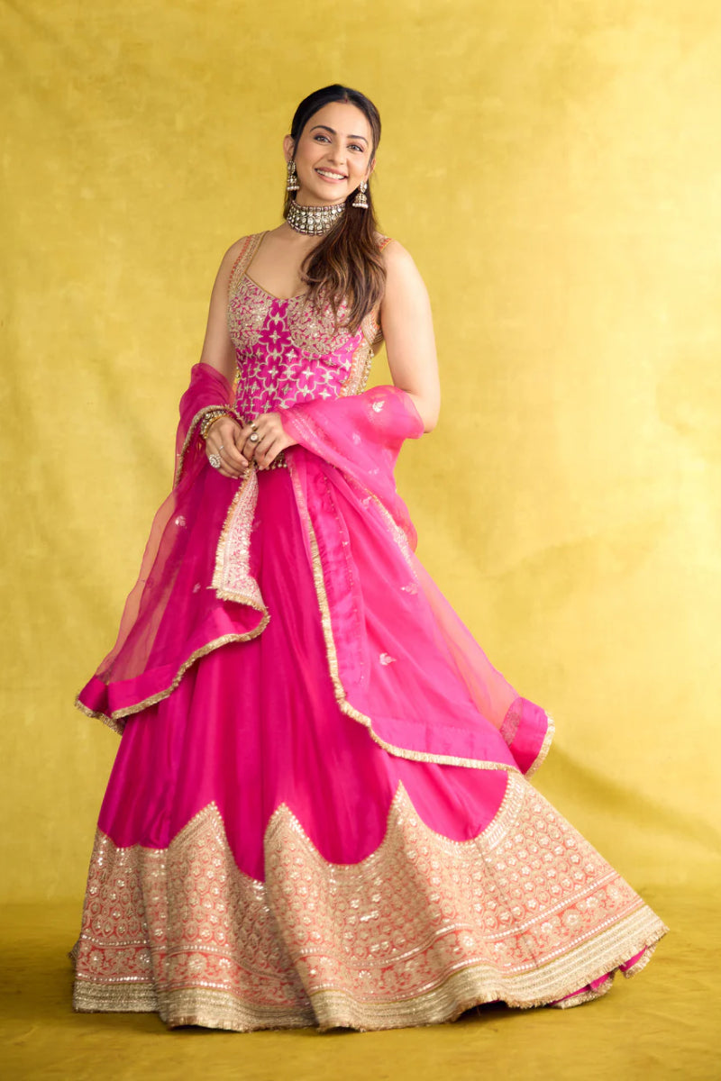 Rakulpreet in Mariyam Lehenga Set