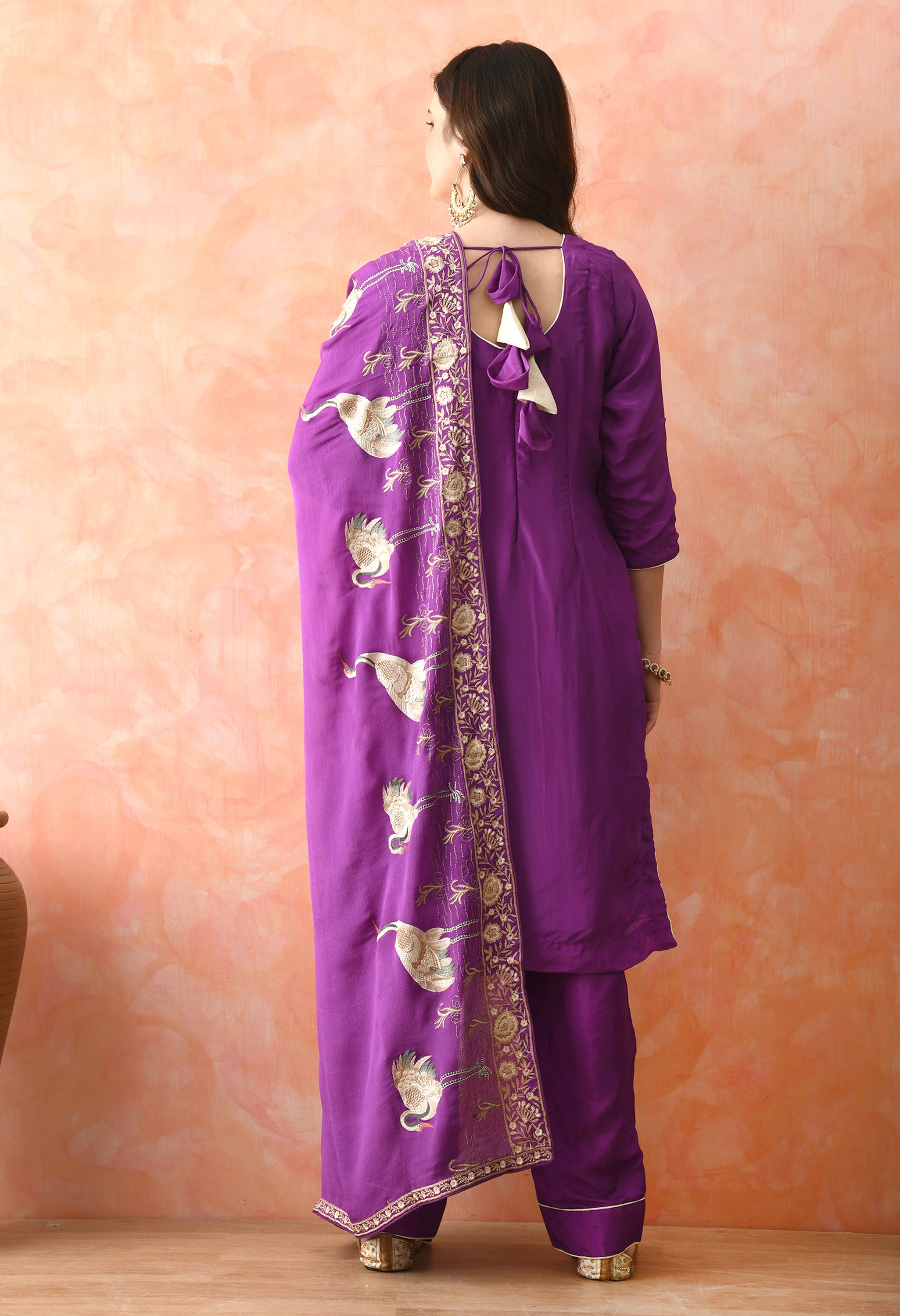 Purple Kurta Set