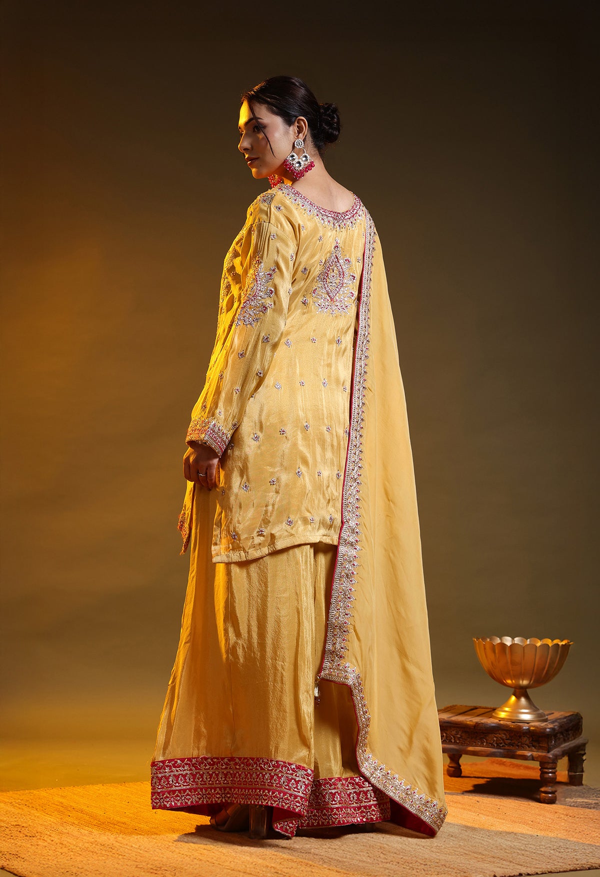 Yellow Sharara Set