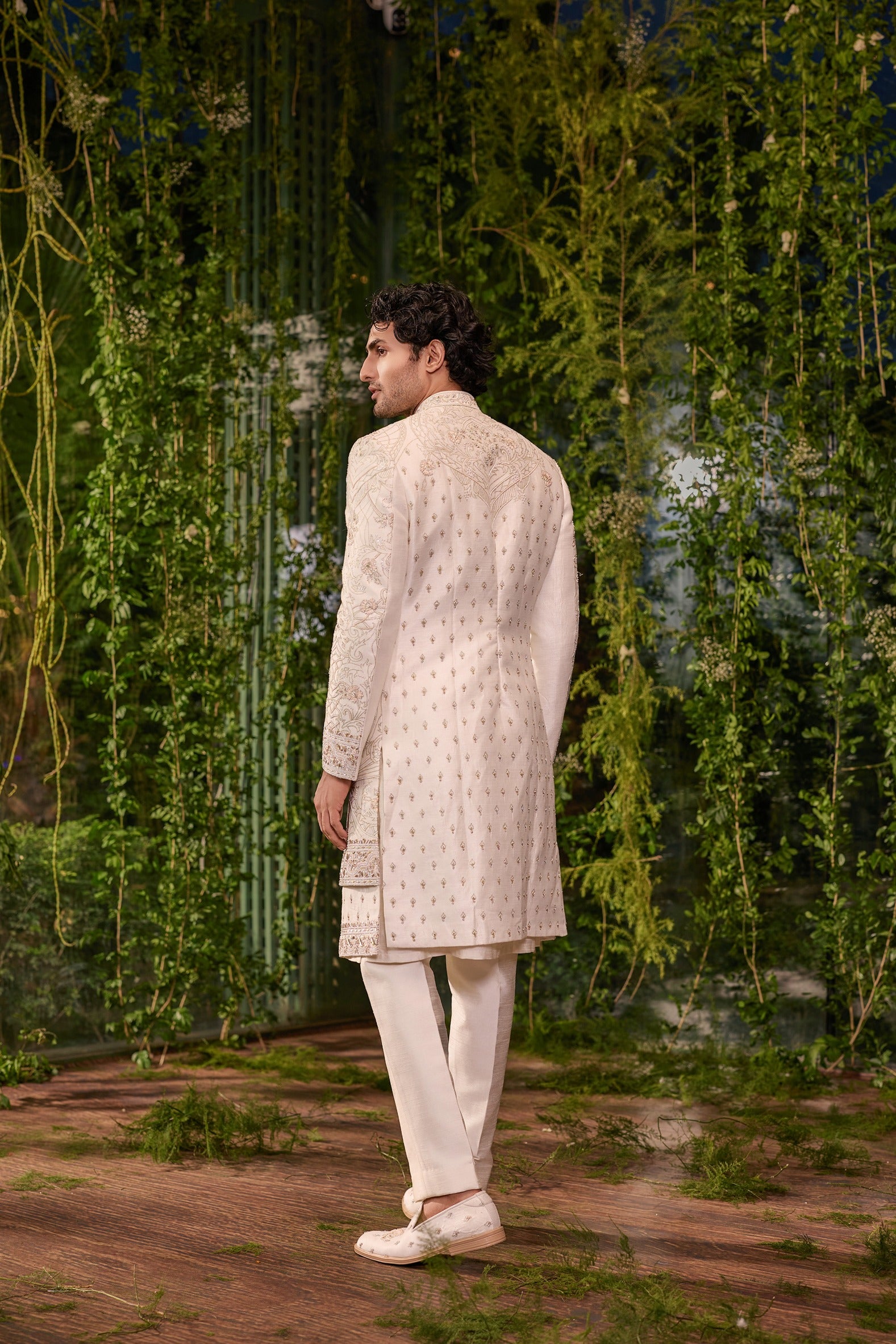 Naksh- The Ivory Tapestry Sherwani
