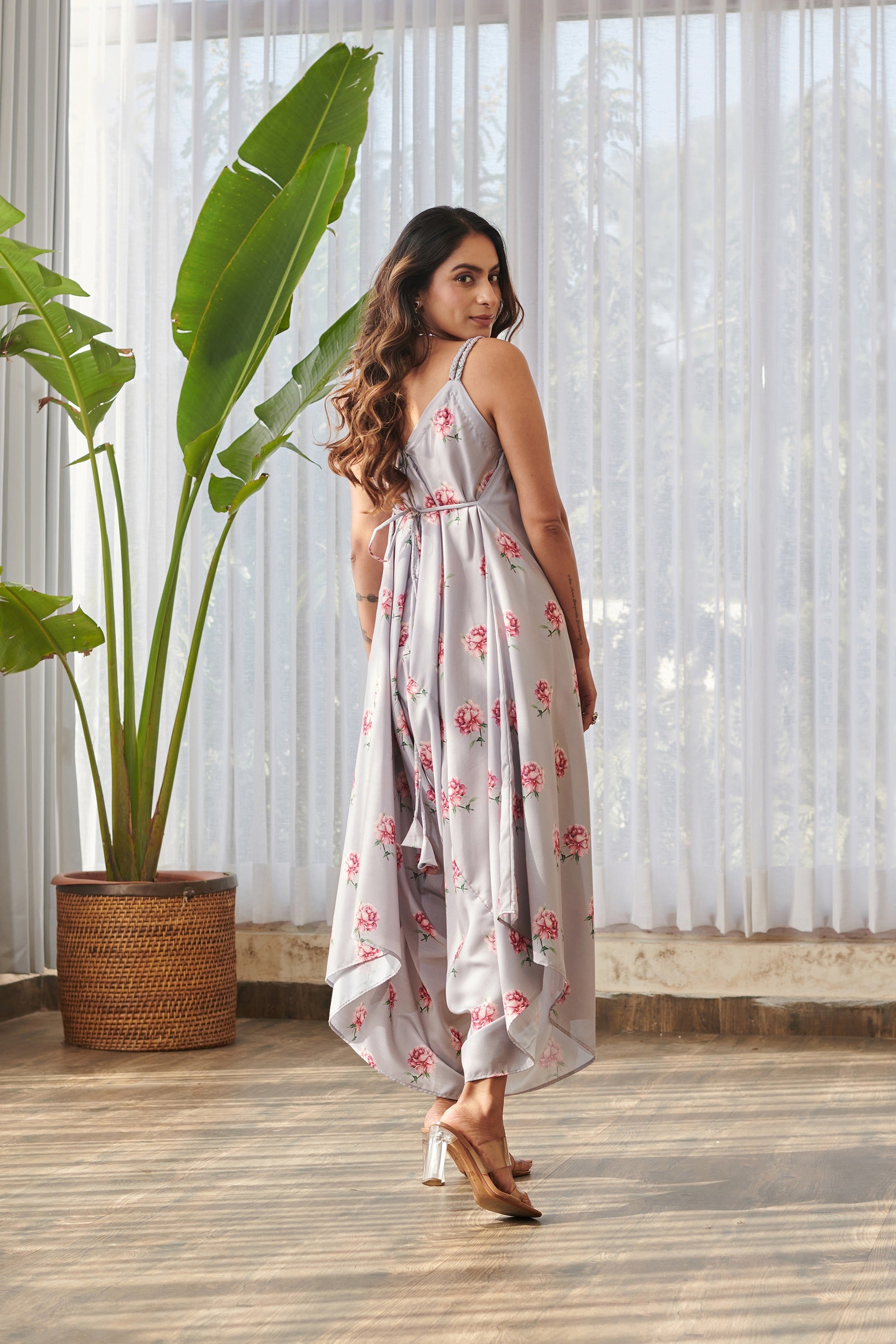 Pale Grey Palazzo Jumpsuit