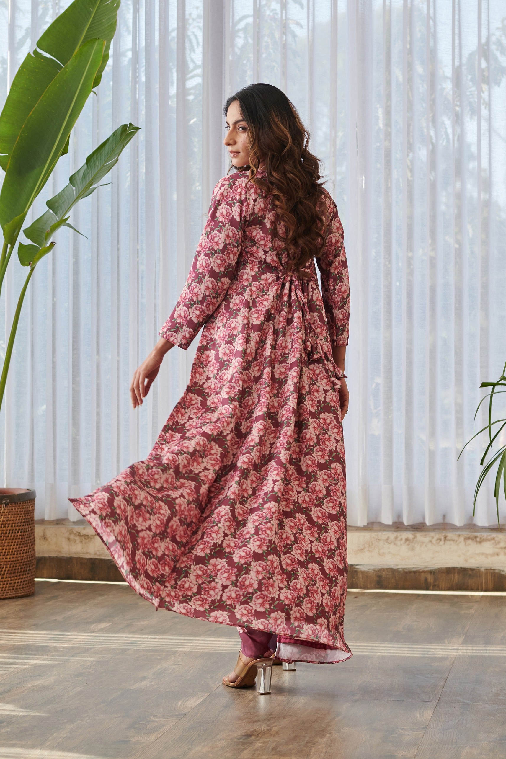 Burgundy Fusion Co-ord Set