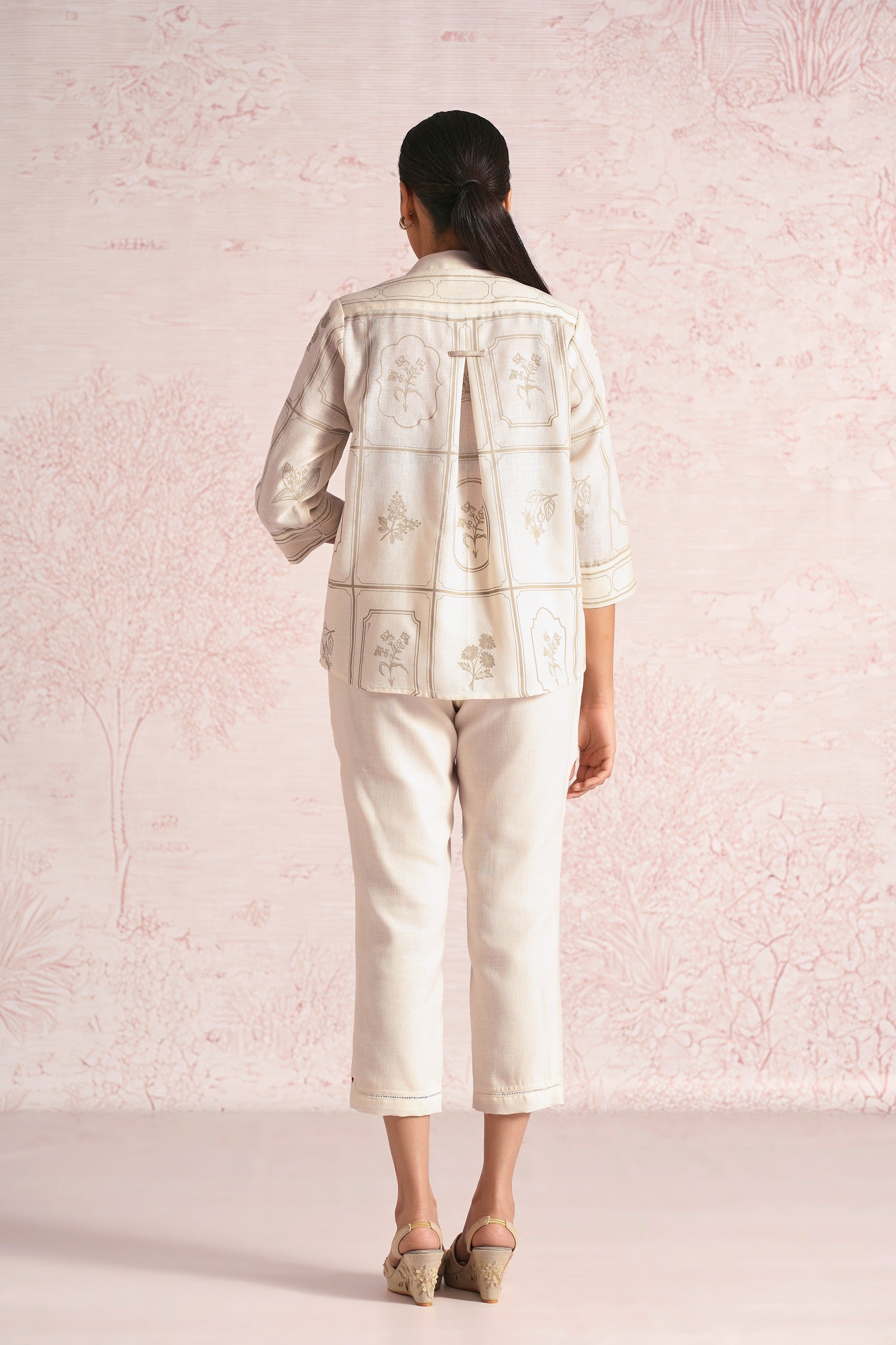 Garden Gallery Ava Shirt Co-Ord - Off White
