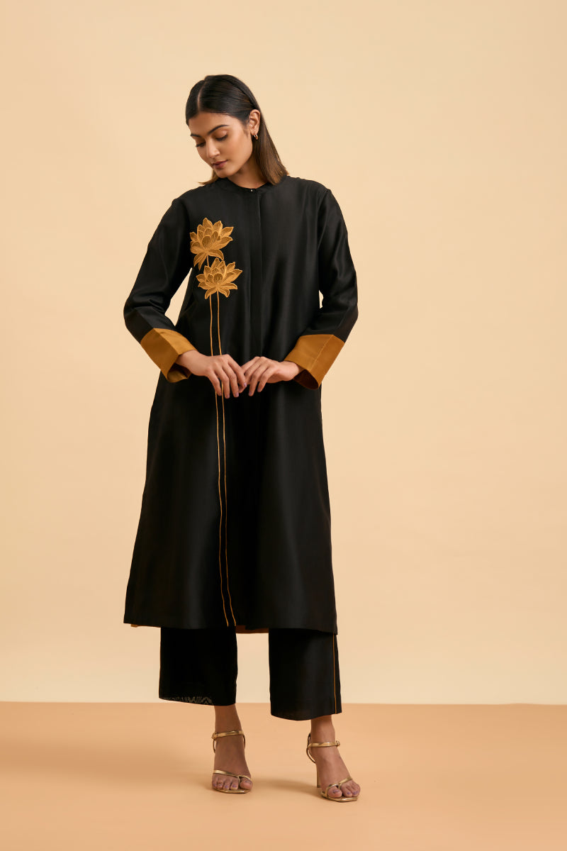 Black & Gold Allure Suit Set
