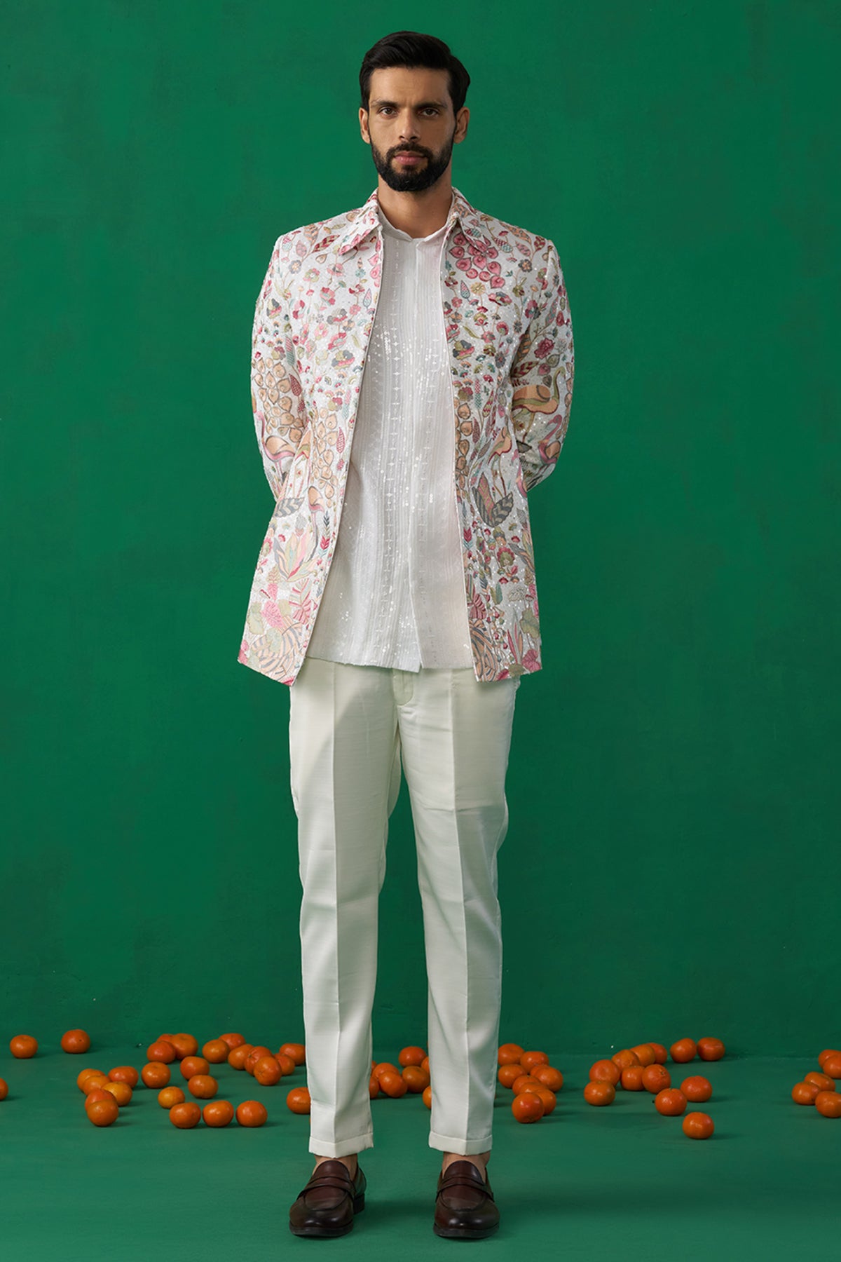 HANSRAJ IVORY JODHPURI SET