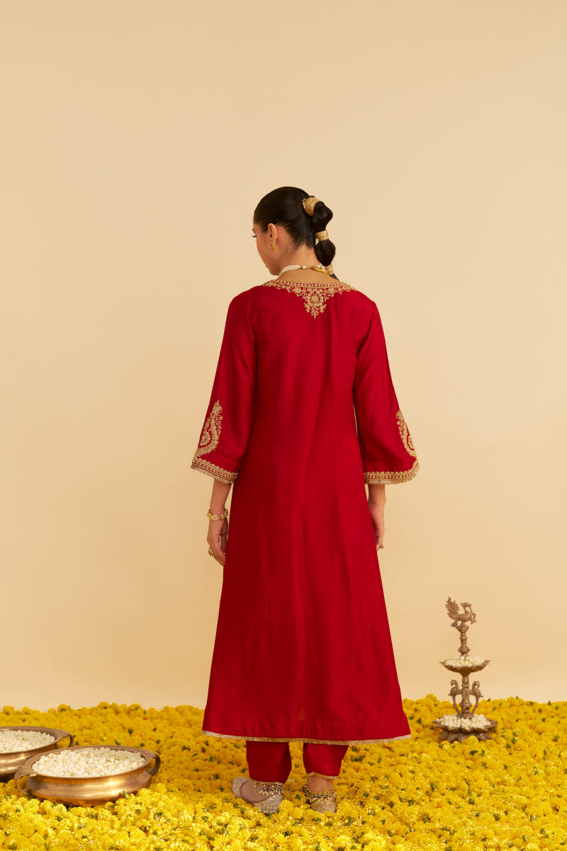 Haayat-Long Kaftan With Salwar