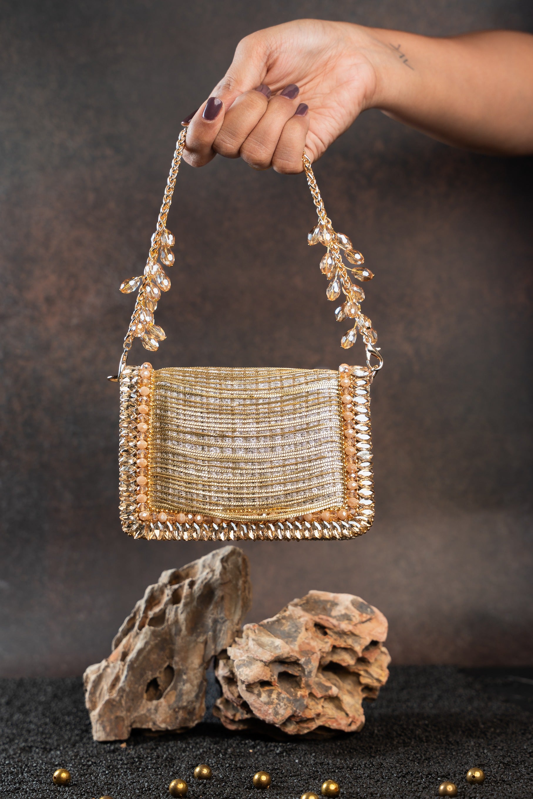 Hinted Slate Gold Mini