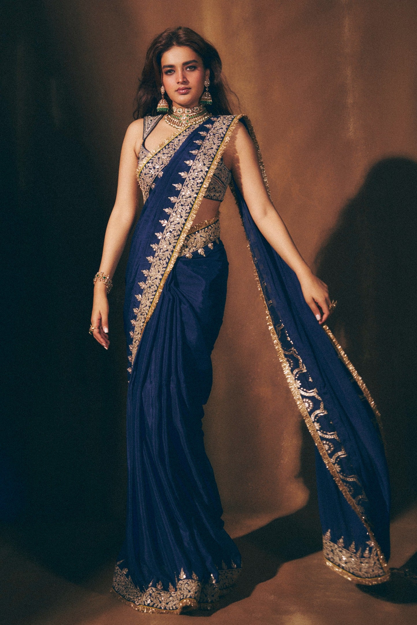 Nidhi Agarwal in Layla Saree Set