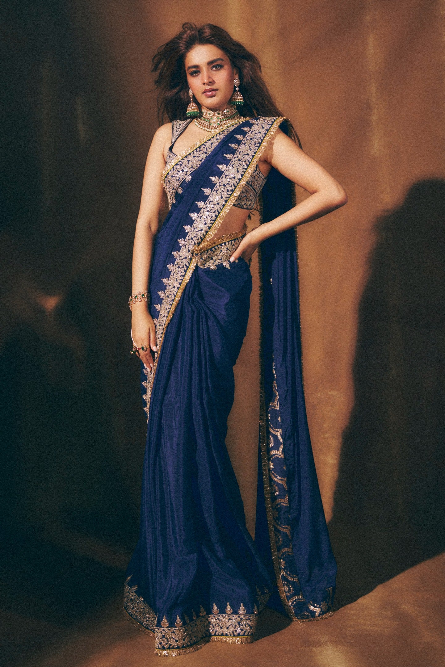Nidhi Agarwal in Layla Saree Set