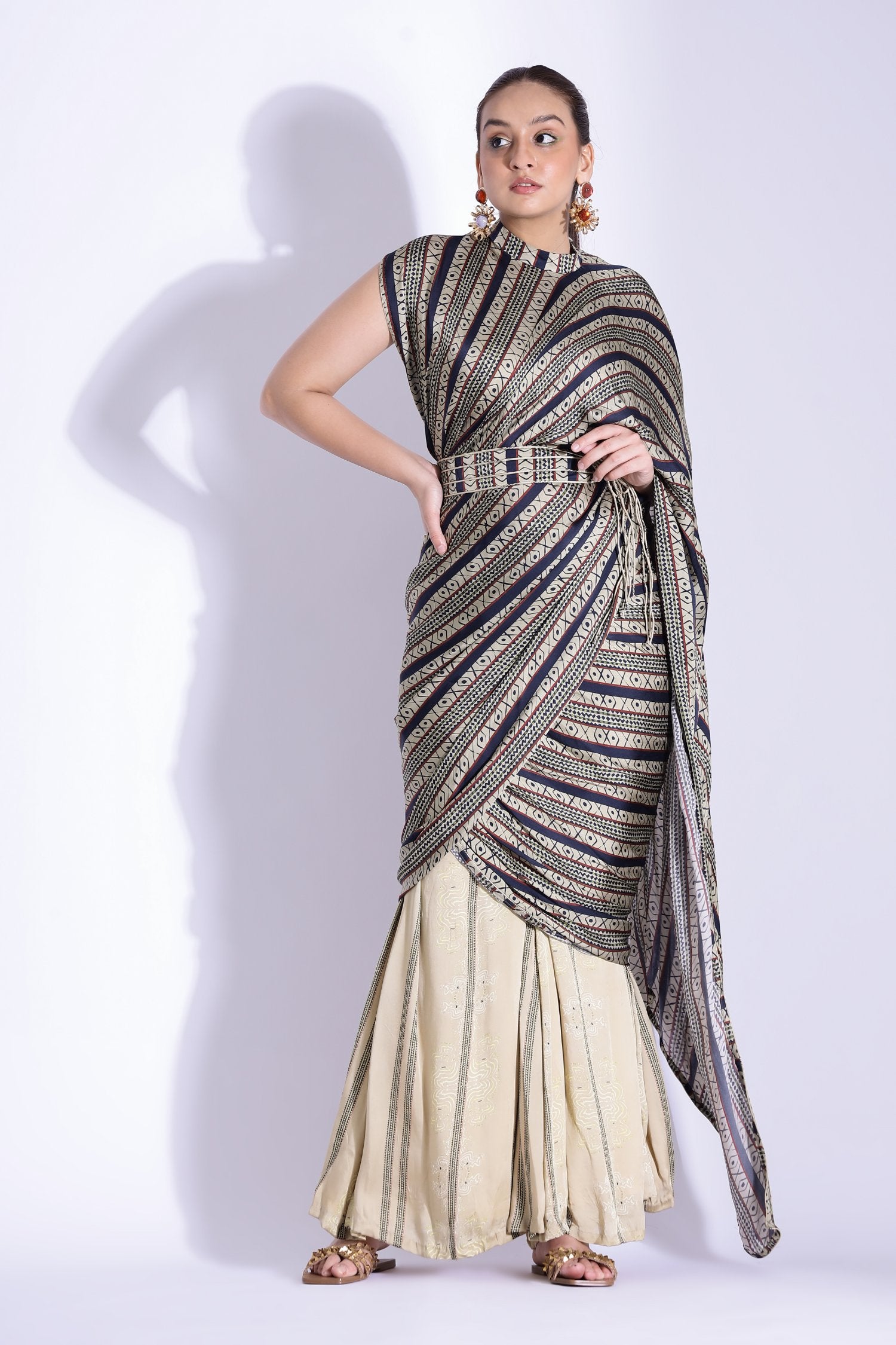Pant Sari With A Pallu