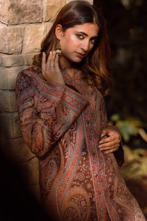 Brown Kaani Set- Inching India