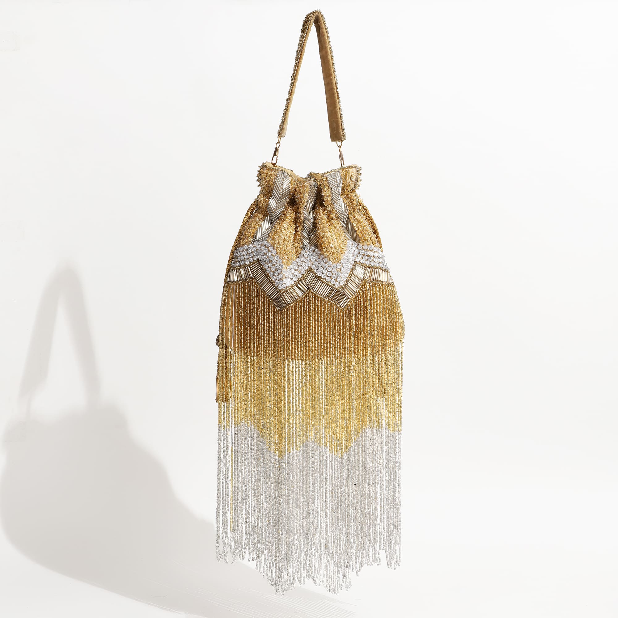 THE TAN CLAN Jhoomar Potli Bag with Handle
