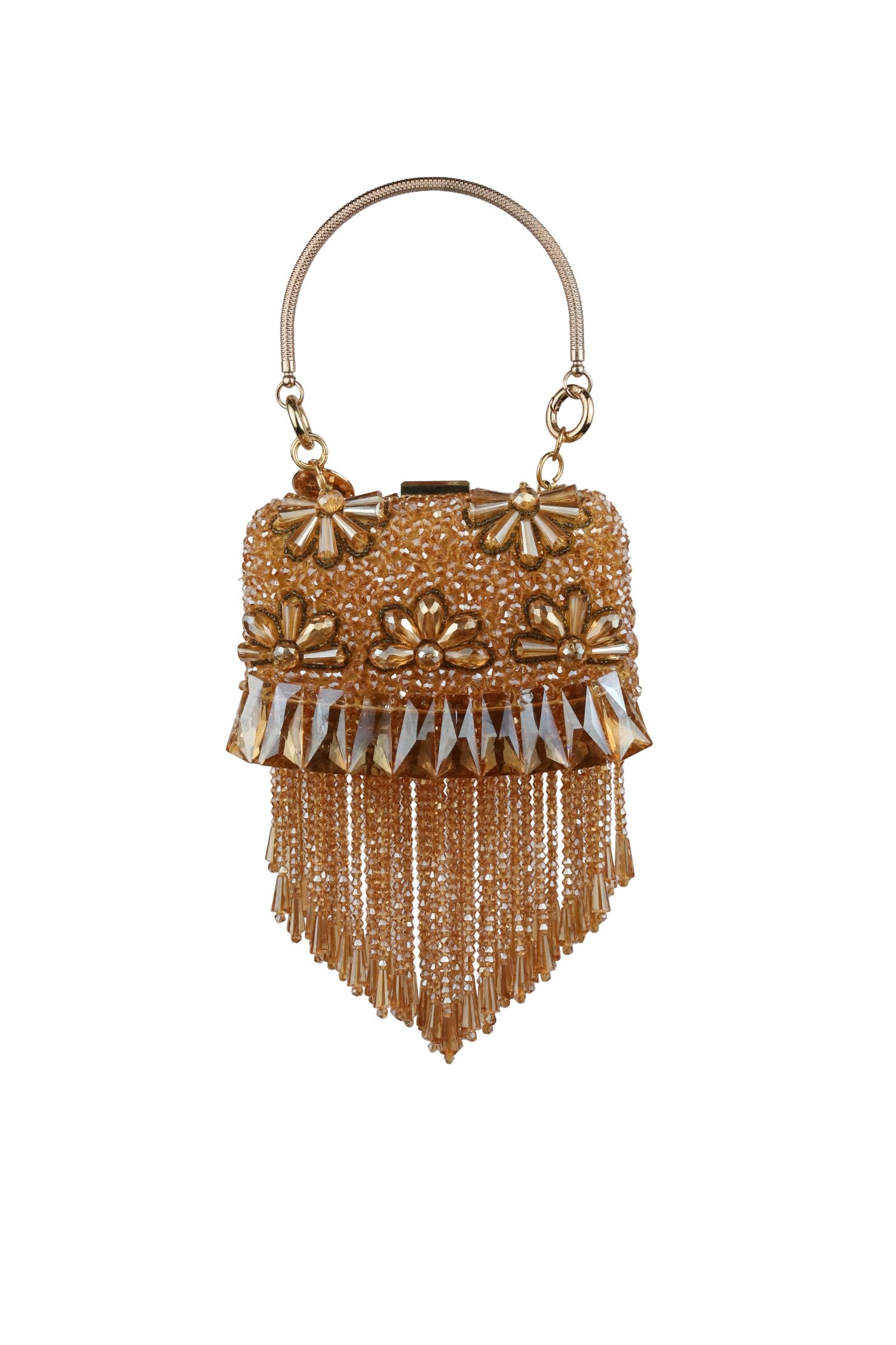 Rectangle Gold Tassle