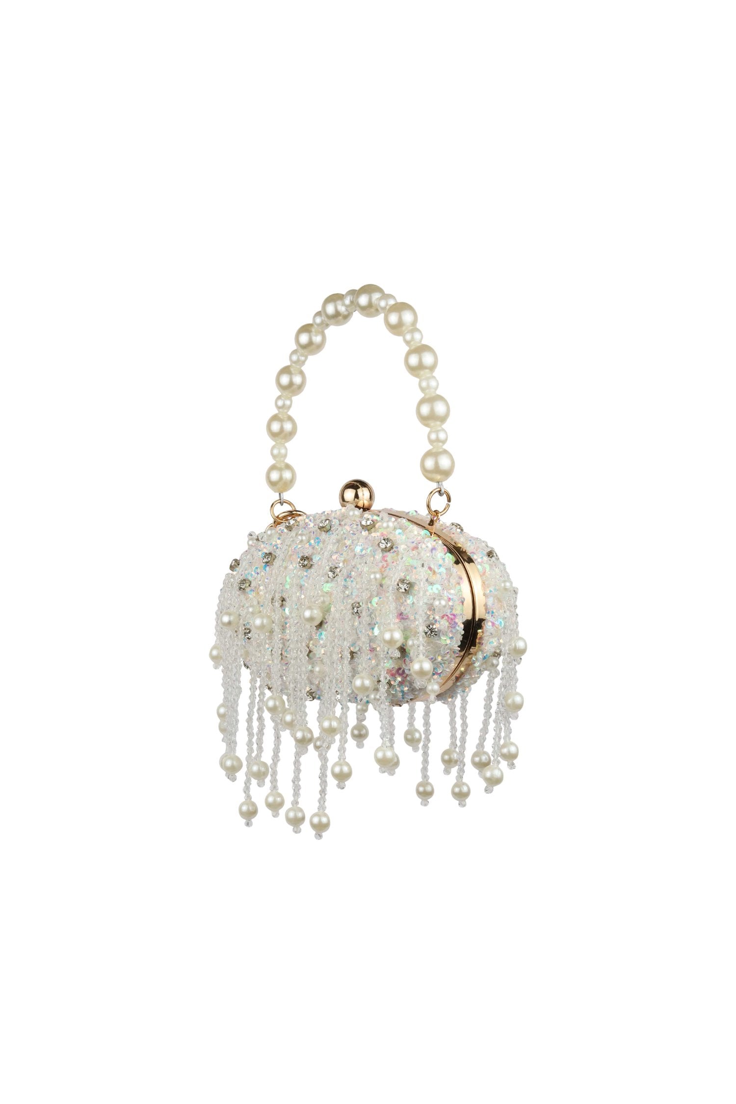 Oval White Bag