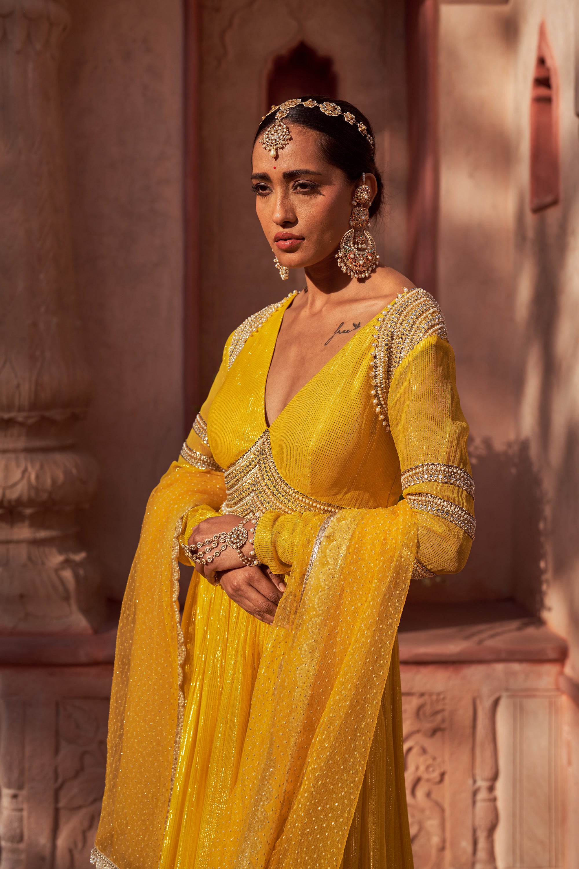 Basant Rani Anarkali Paired With Dupatta