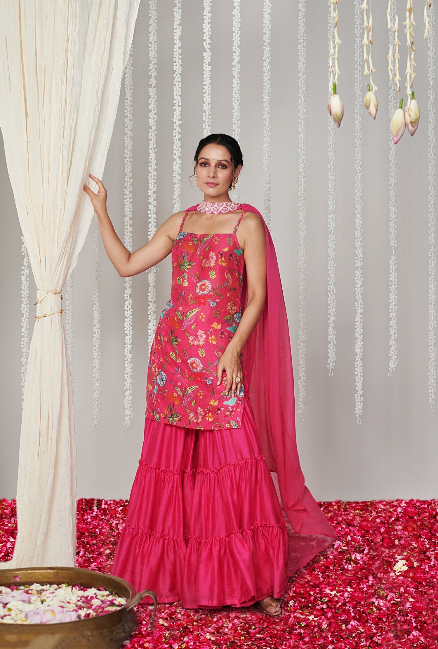 Bagicha hot pink sahara set set of 3