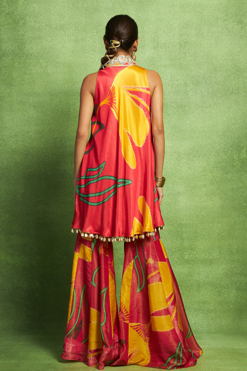 Kurta Set with Sharara Pants