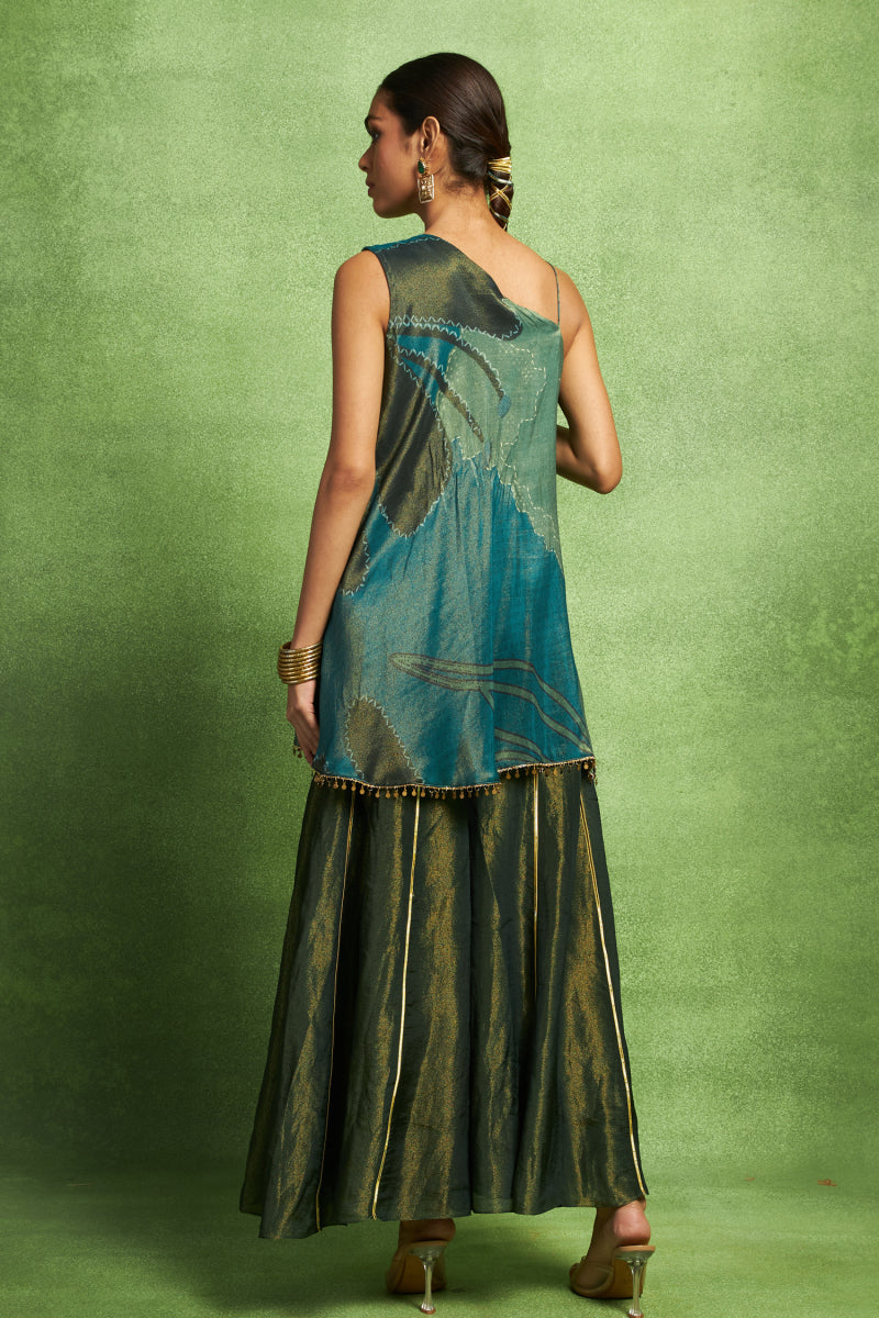 Draped Cowl Top Set