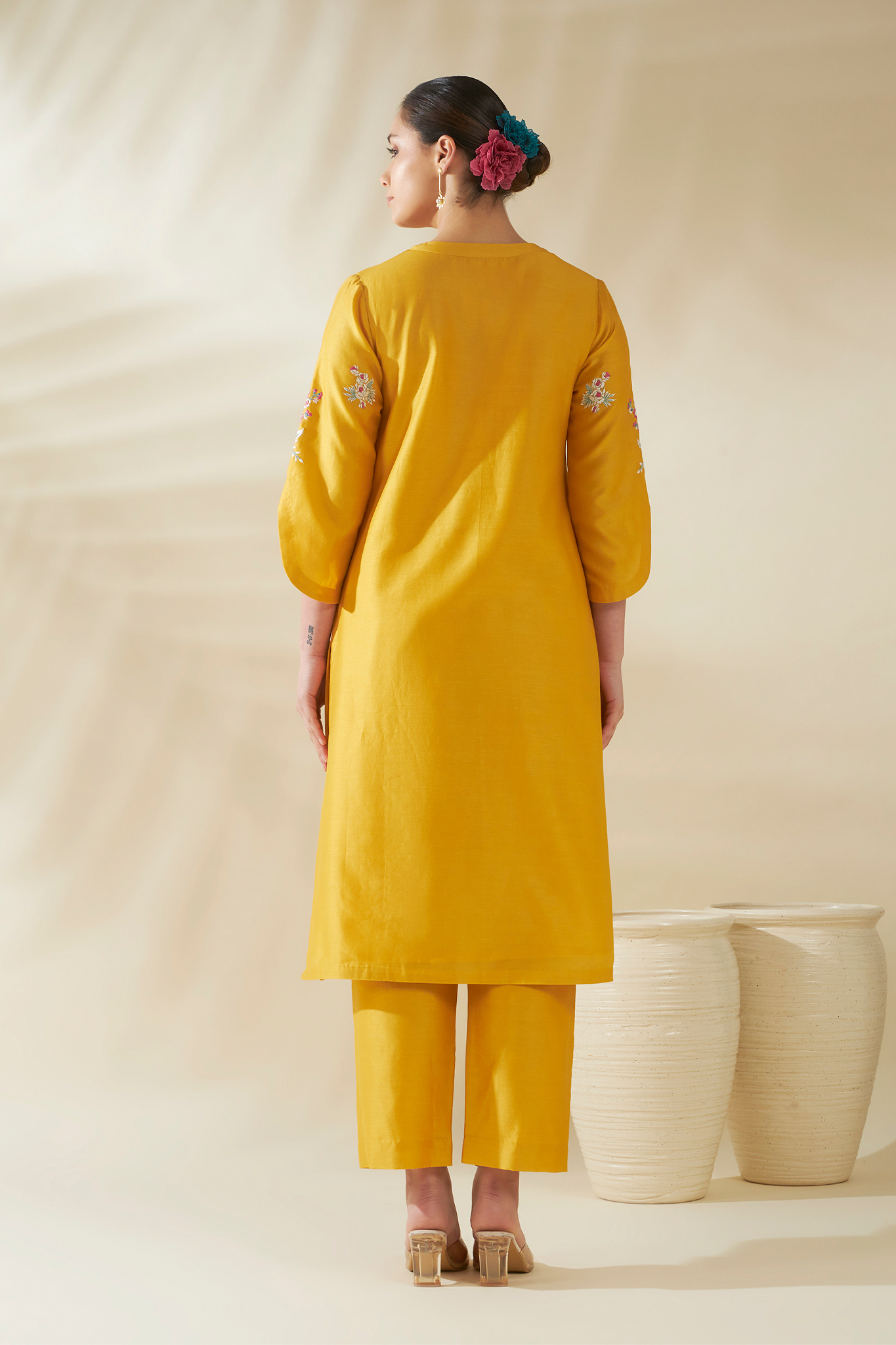 ORIGANI Yellow Elara Suit Set