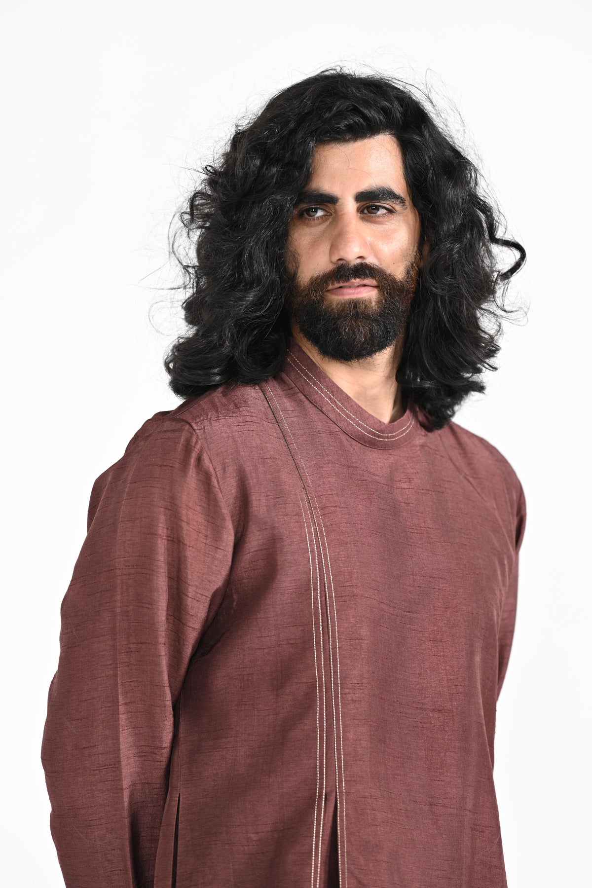 Pecan Work Kurta Set