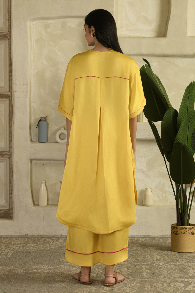 Rangrasiya Long Coord Set - Surajmukhi Yellow