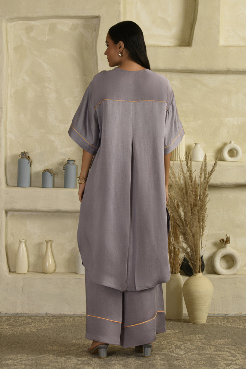 Rangrasiya Long Coord Set - Tarangi Lilac