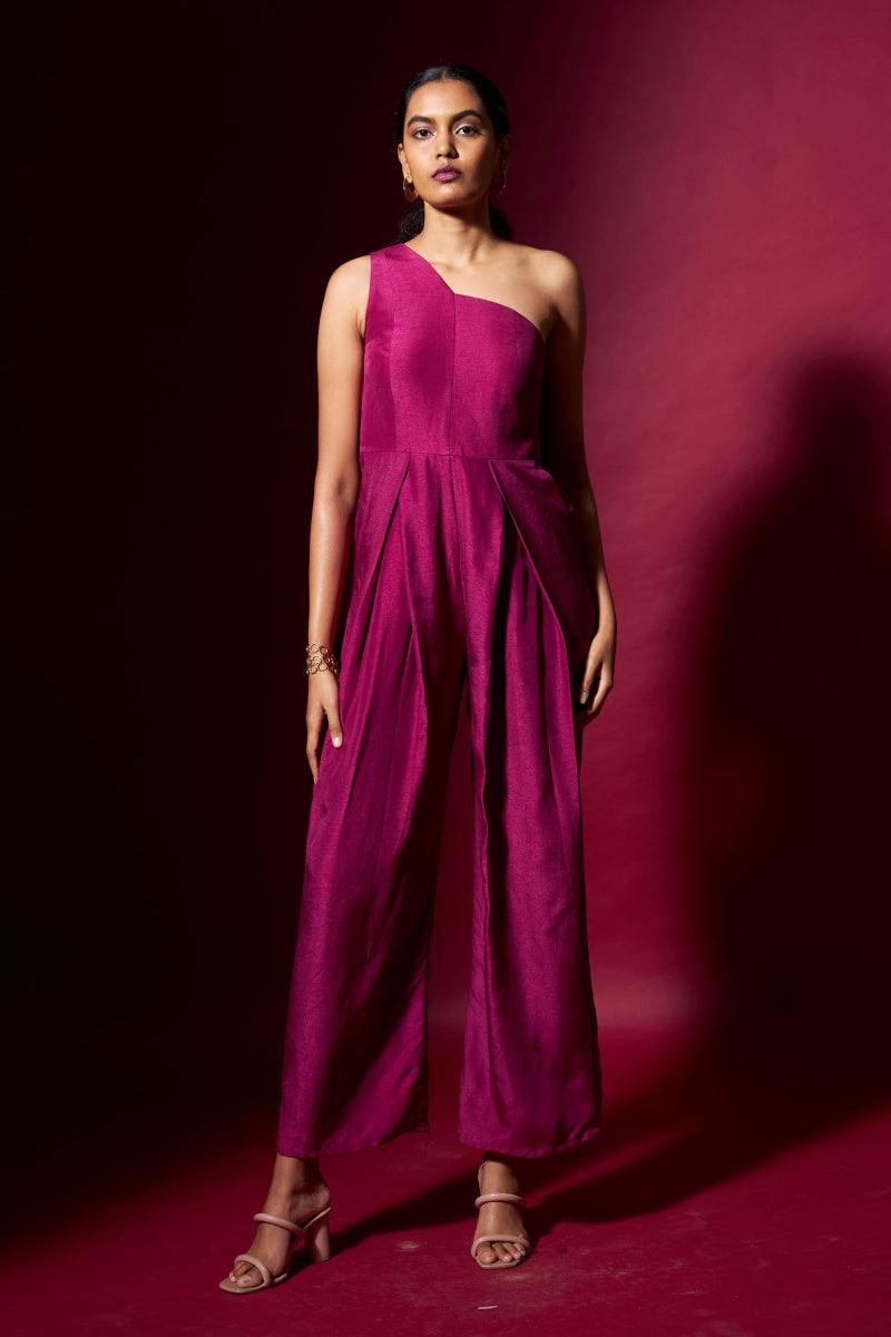 One Shoulder Jumpsuit