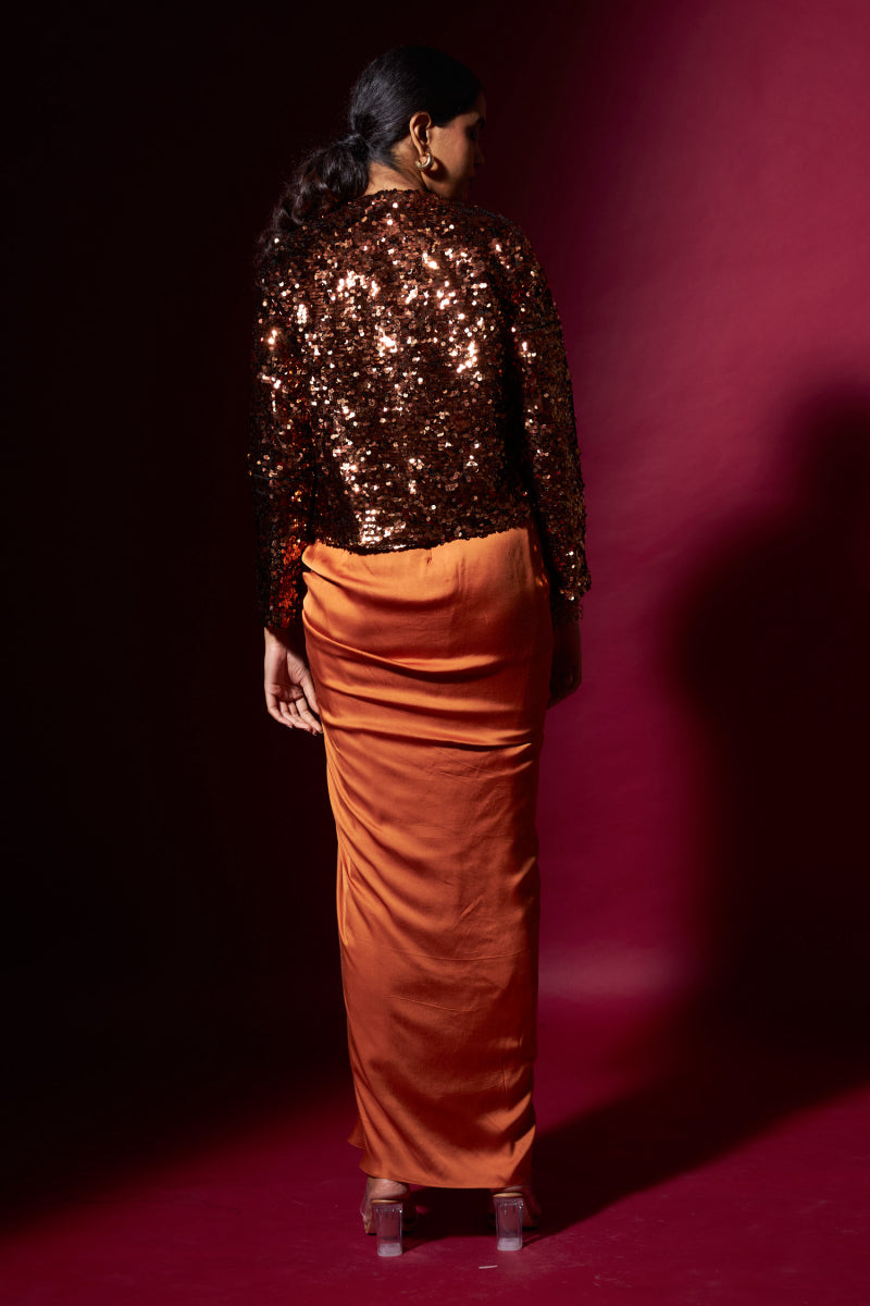 Mid- Length Sequin Jacket