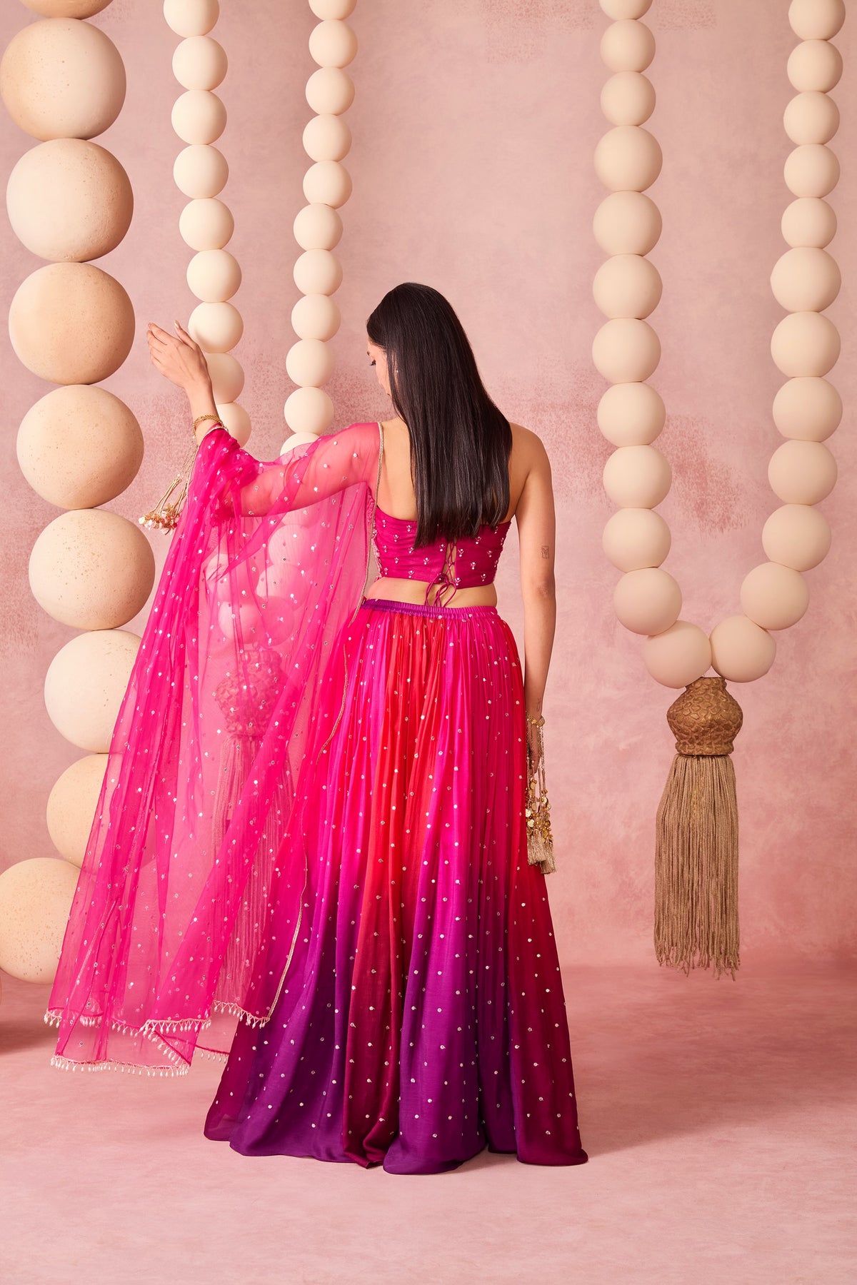 JUGNU OMBRE LEHENGA