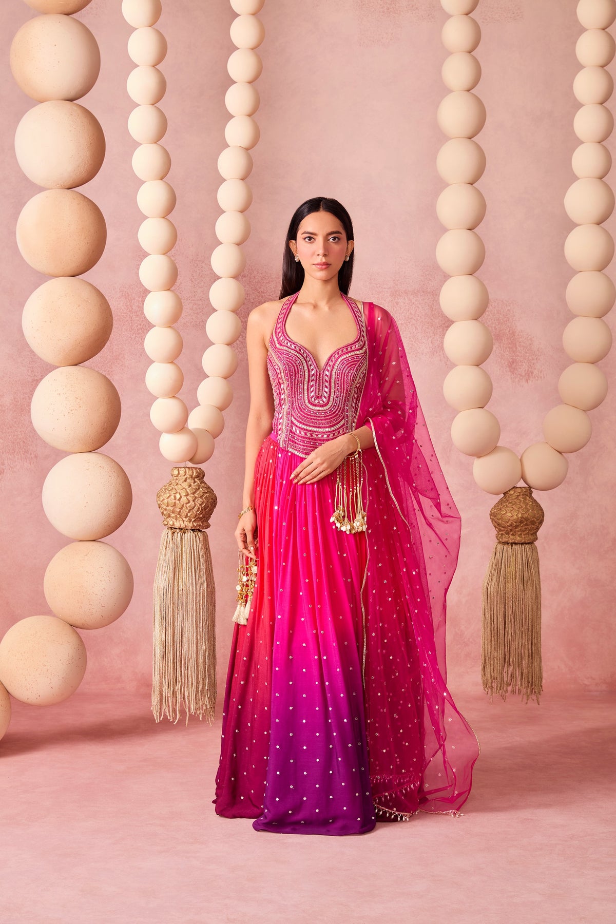 JUGNU OMBRE LEHENGA