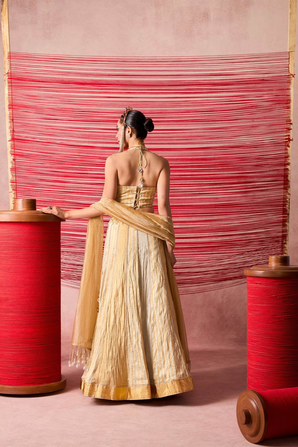 JUGNU GOLD LEHENGA