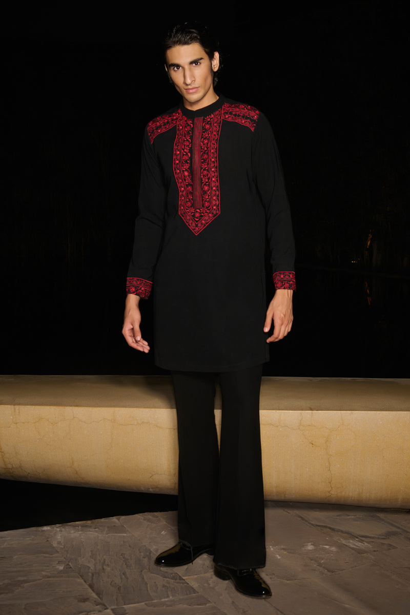 Ruby Glint Kurta Set