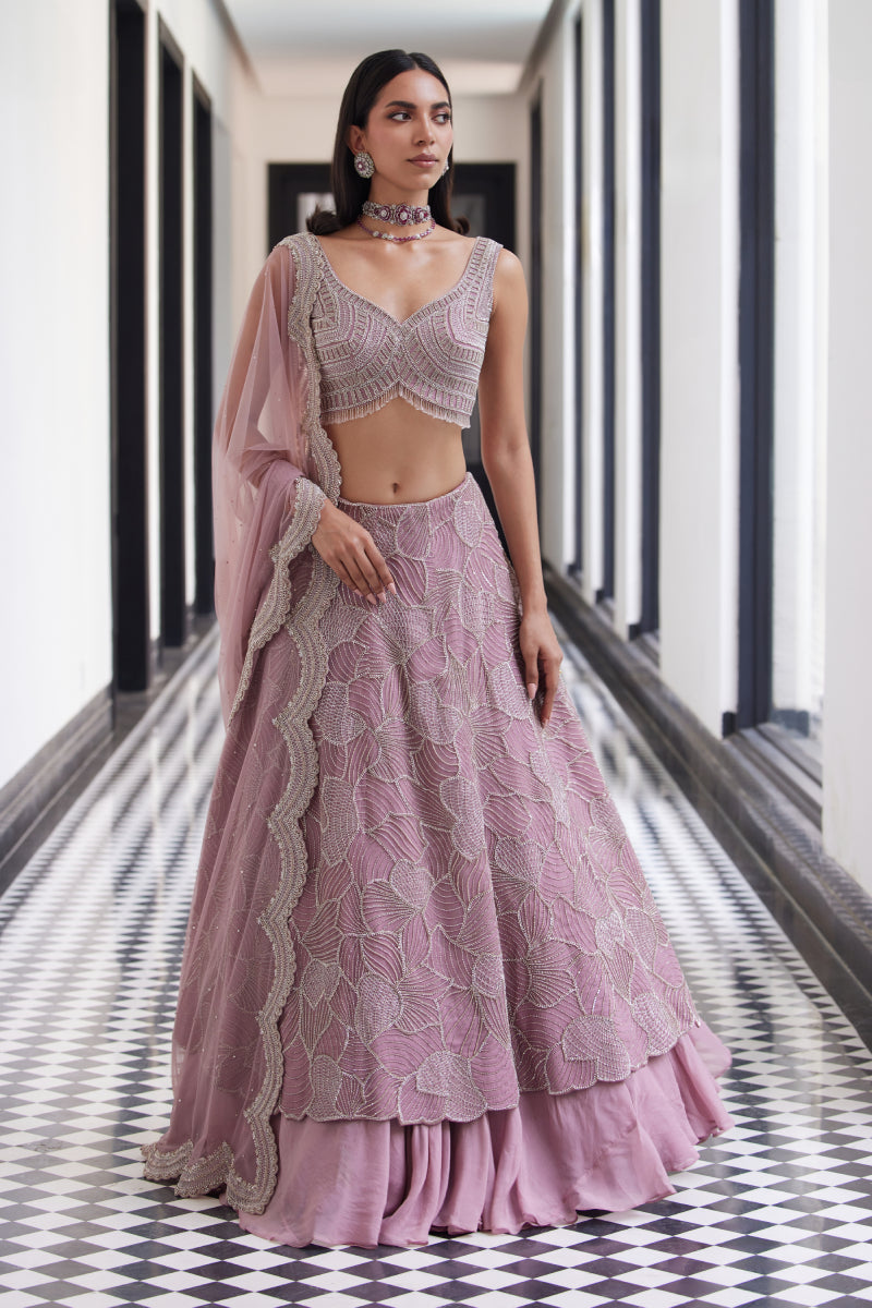 FAWCETT HEAVY LEHENGA