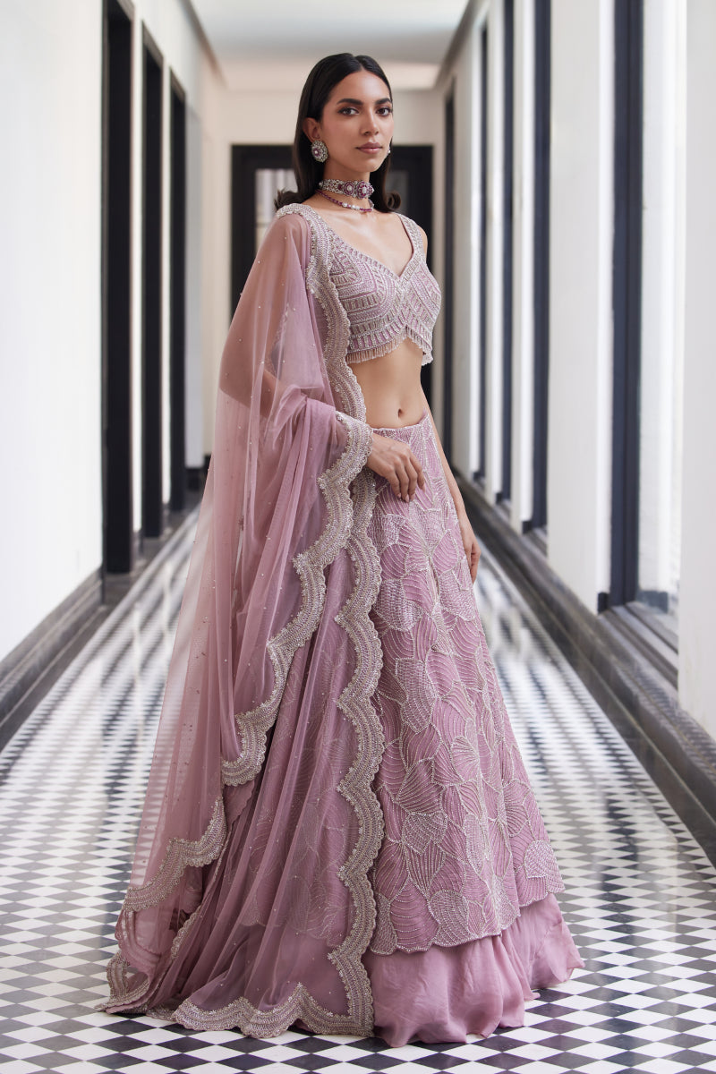 FAWCETT HEAVY LEHENGA