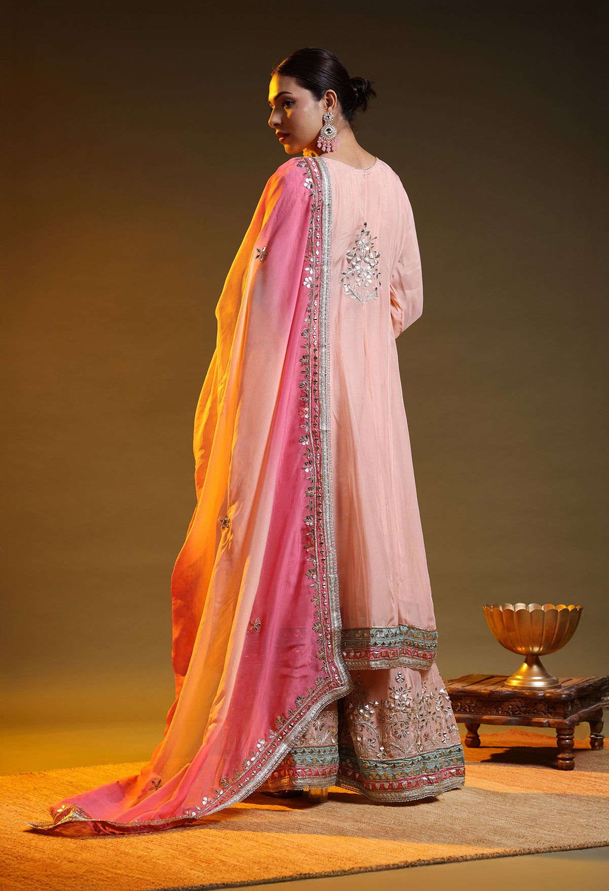 Pink Sharara Set