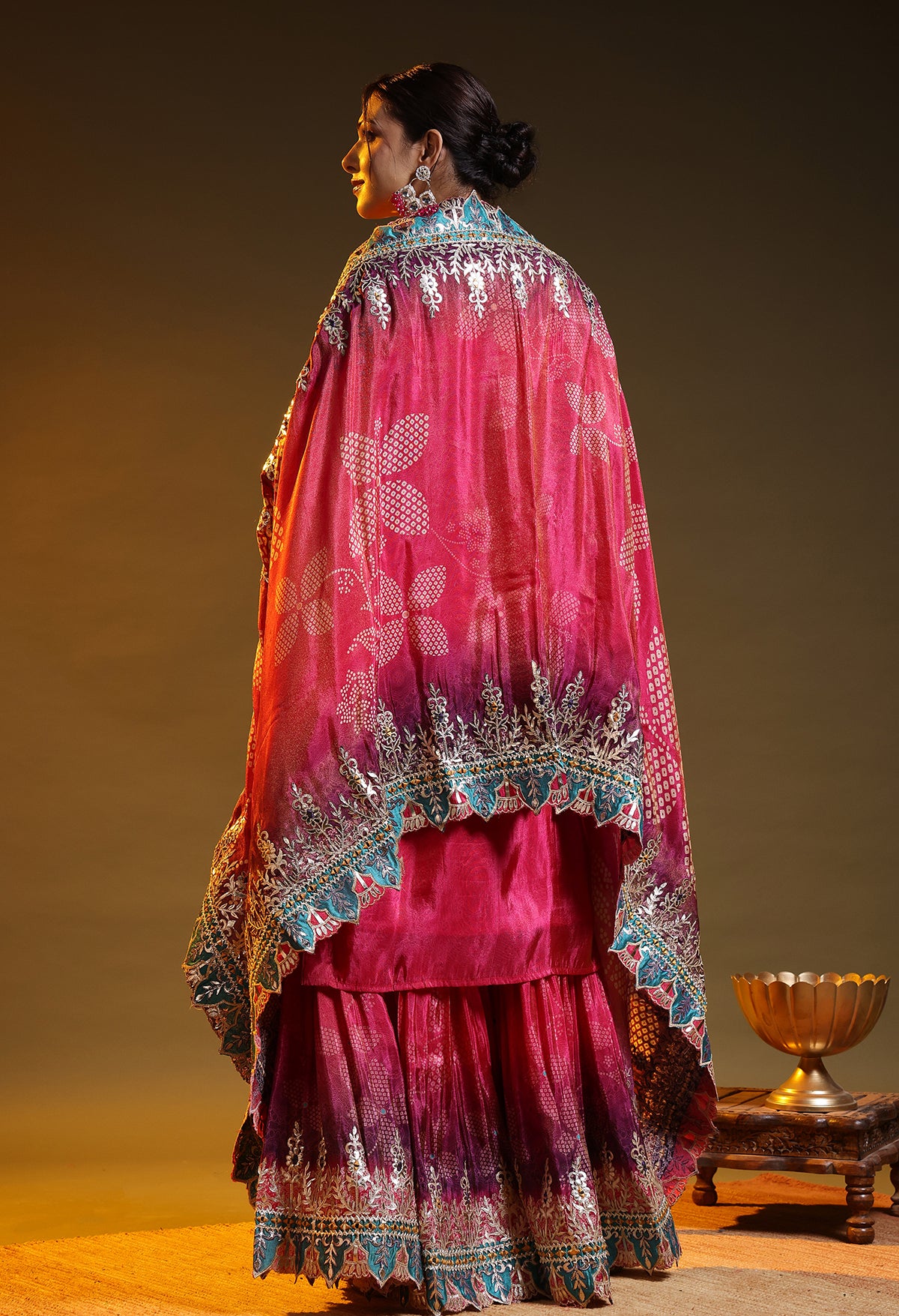 Pink Gharara Set