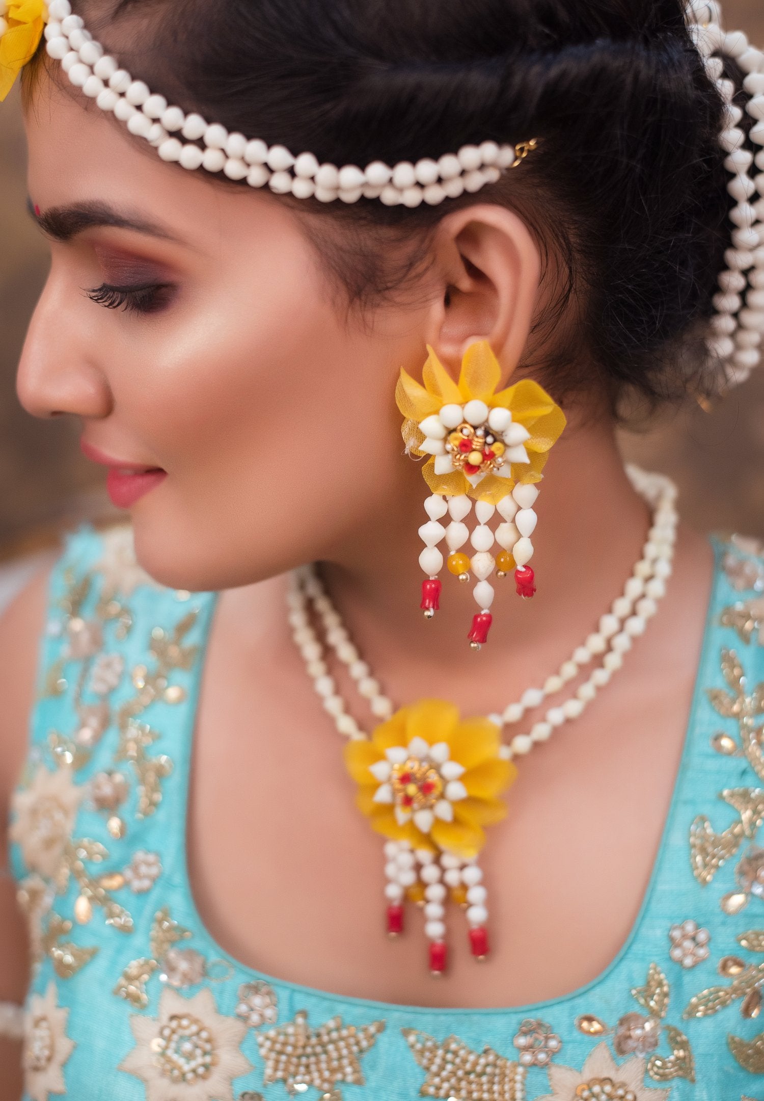 Sunshine 5-Layer Hanging Earrings
