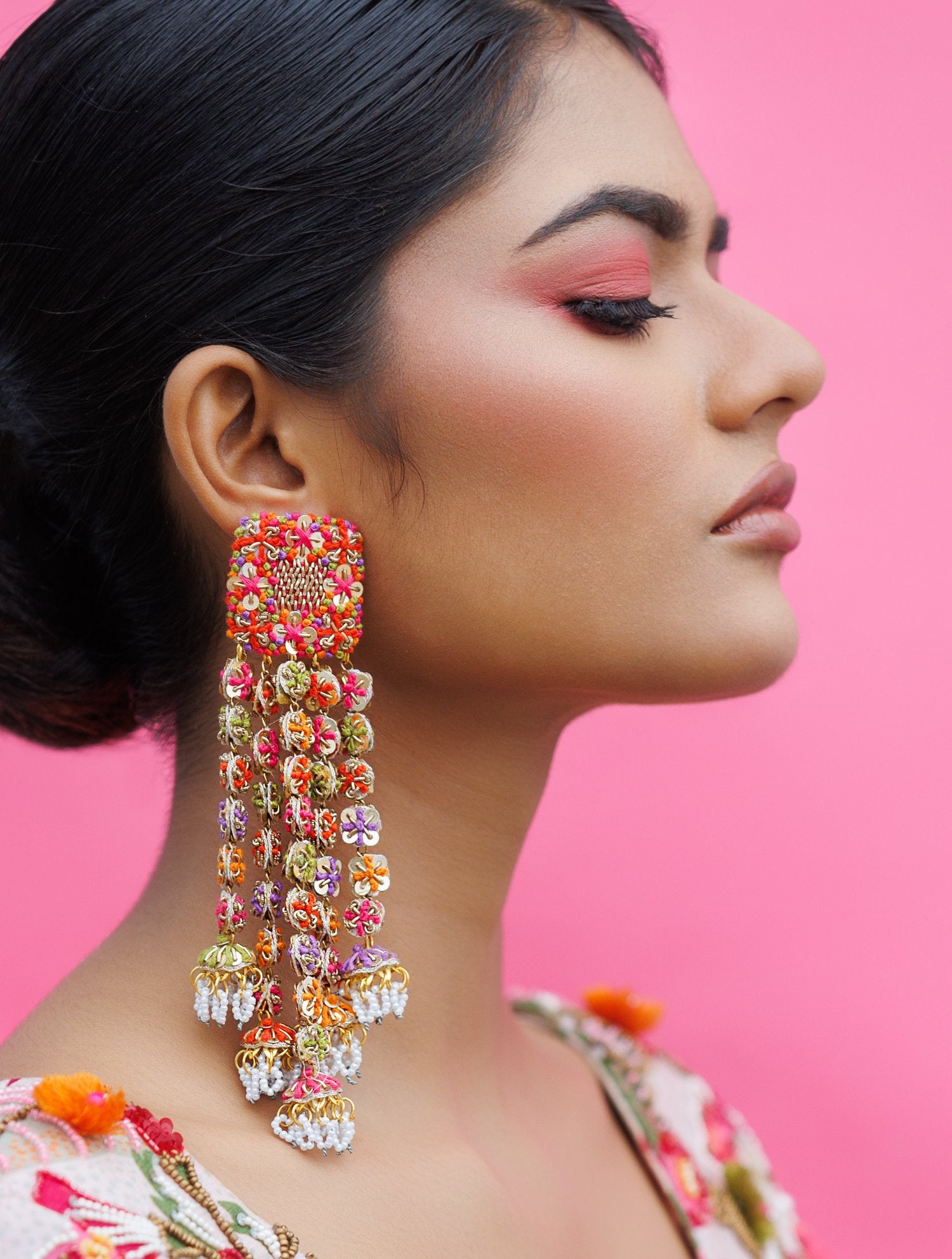 Floral Charm Earrings