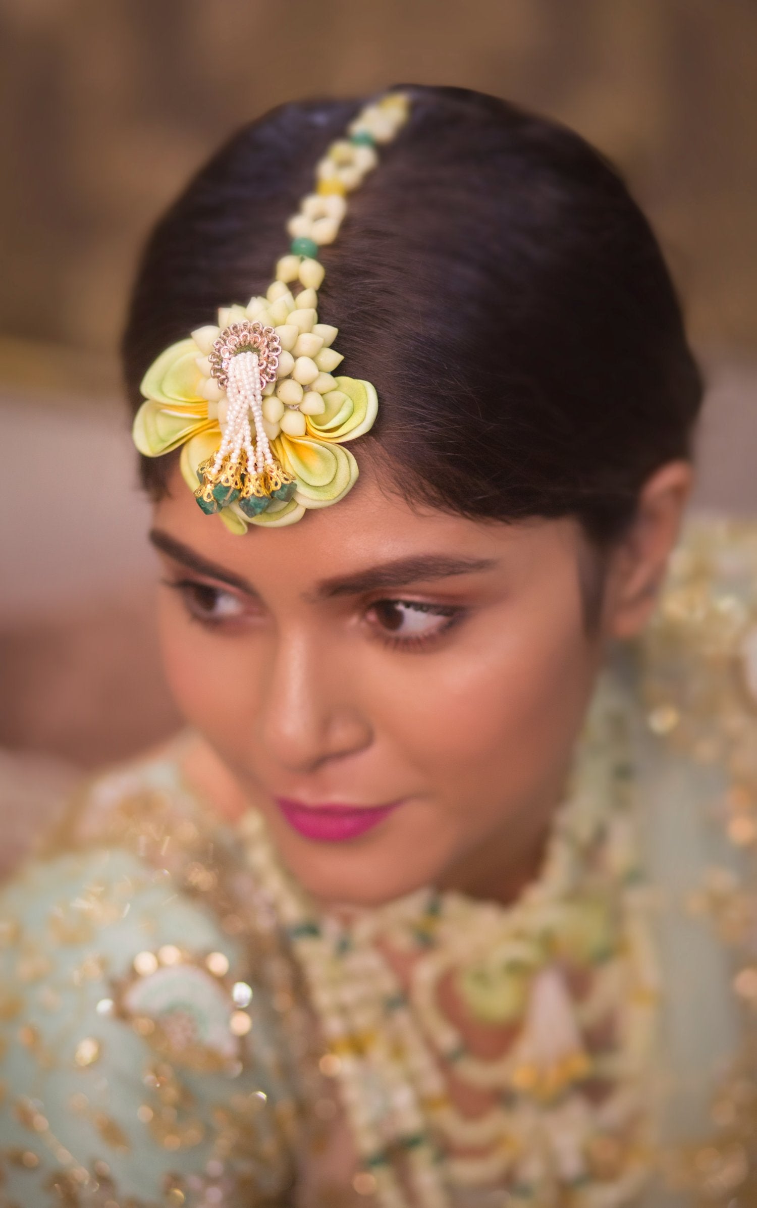 Handcrafted Maang Tikka With Danglers