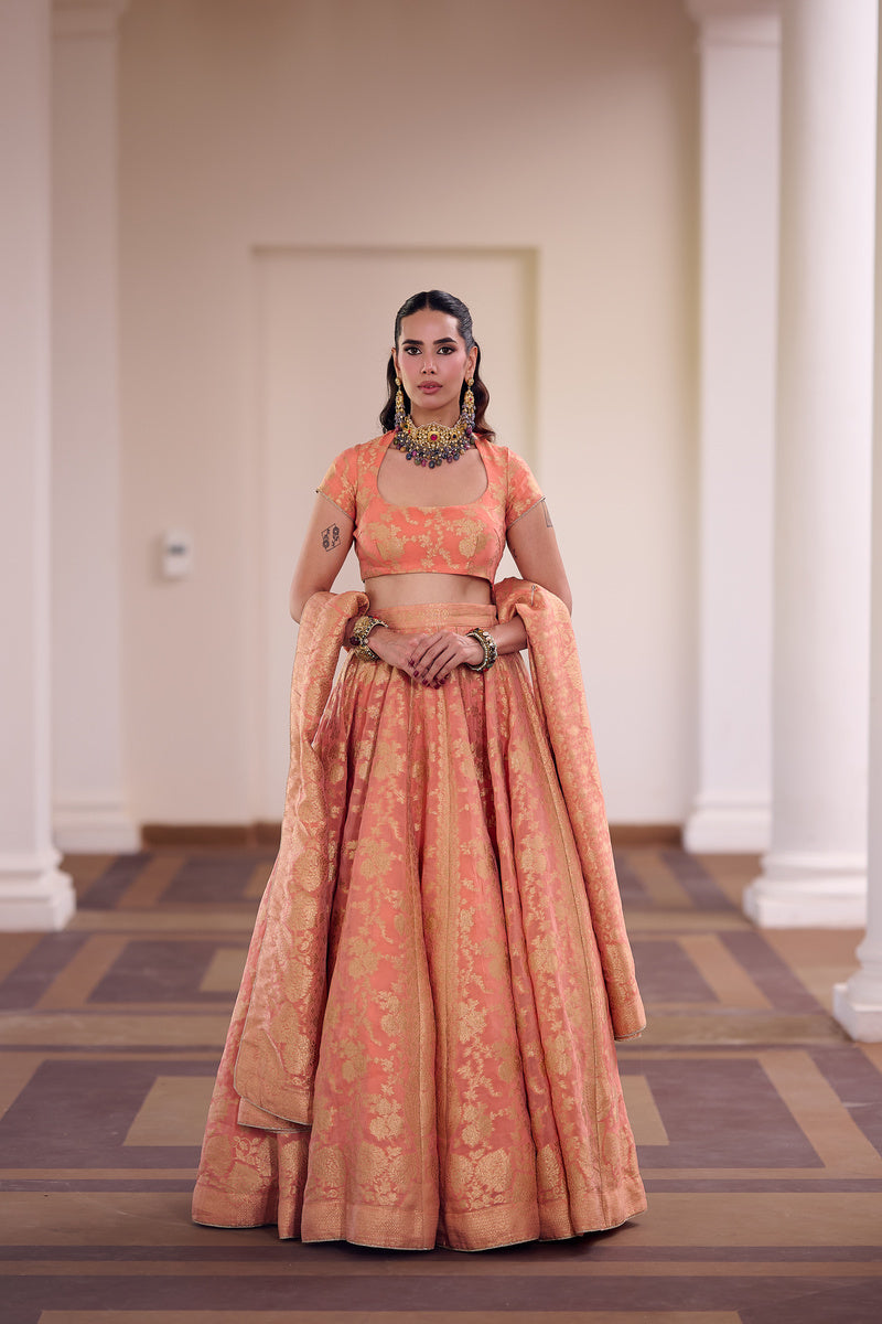 SAFAA KESAR RASMALAI LEHENGA
