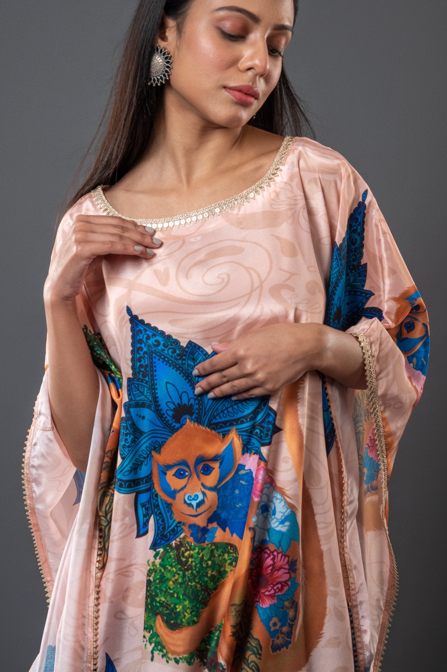Veera Printed Kaftan Set