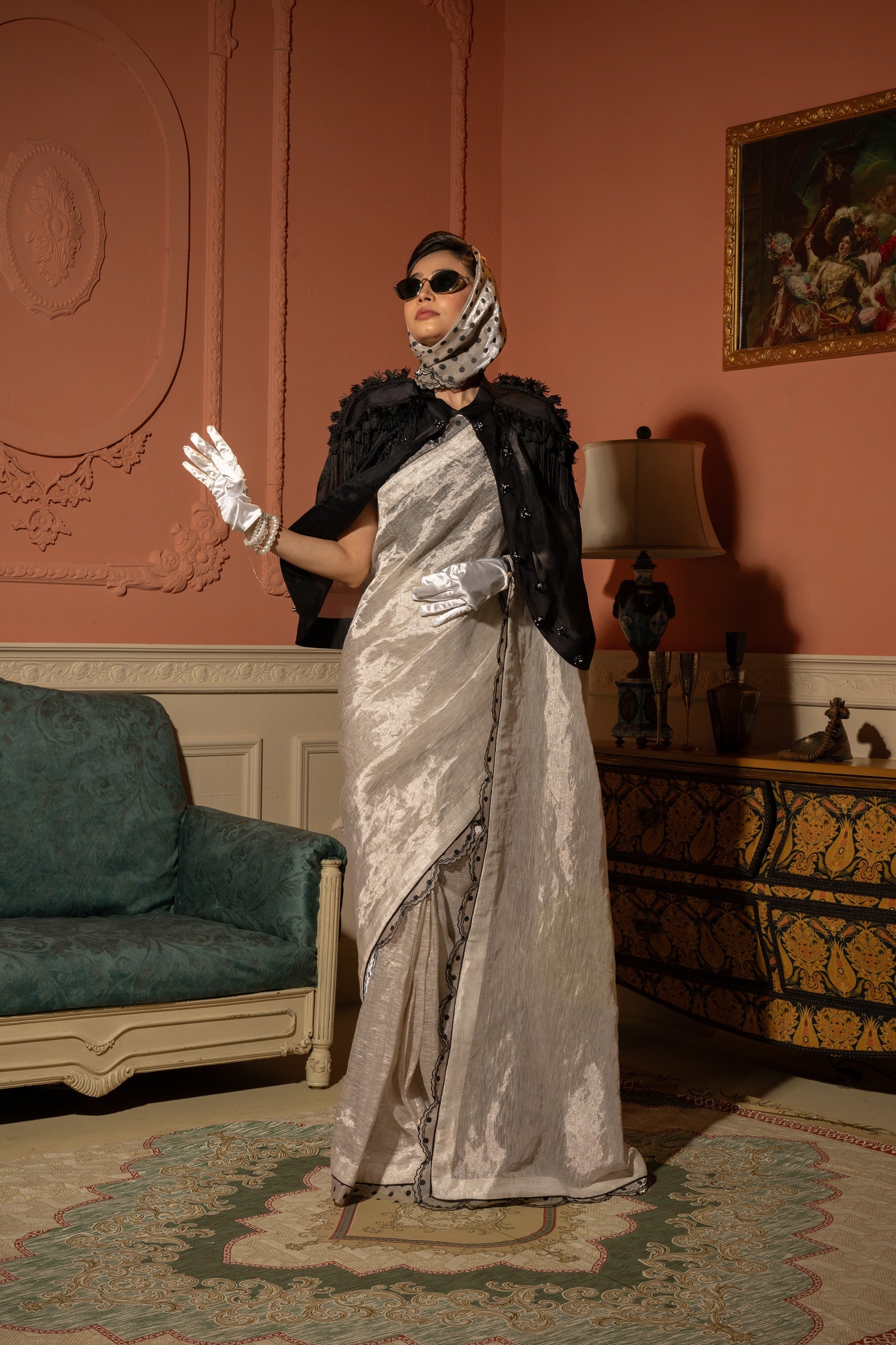 Ivory Charm Saree