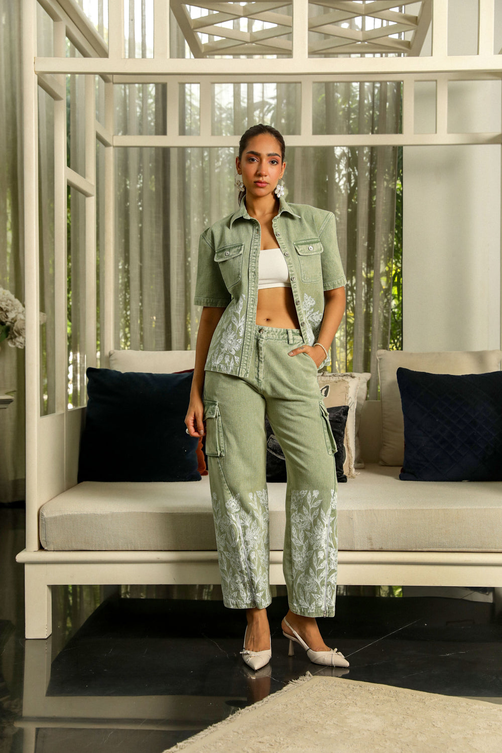 LOWIS CO-ORD SET IN GREEN