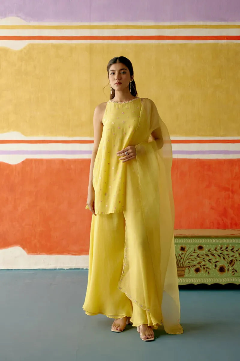 Kesari Sharara Set