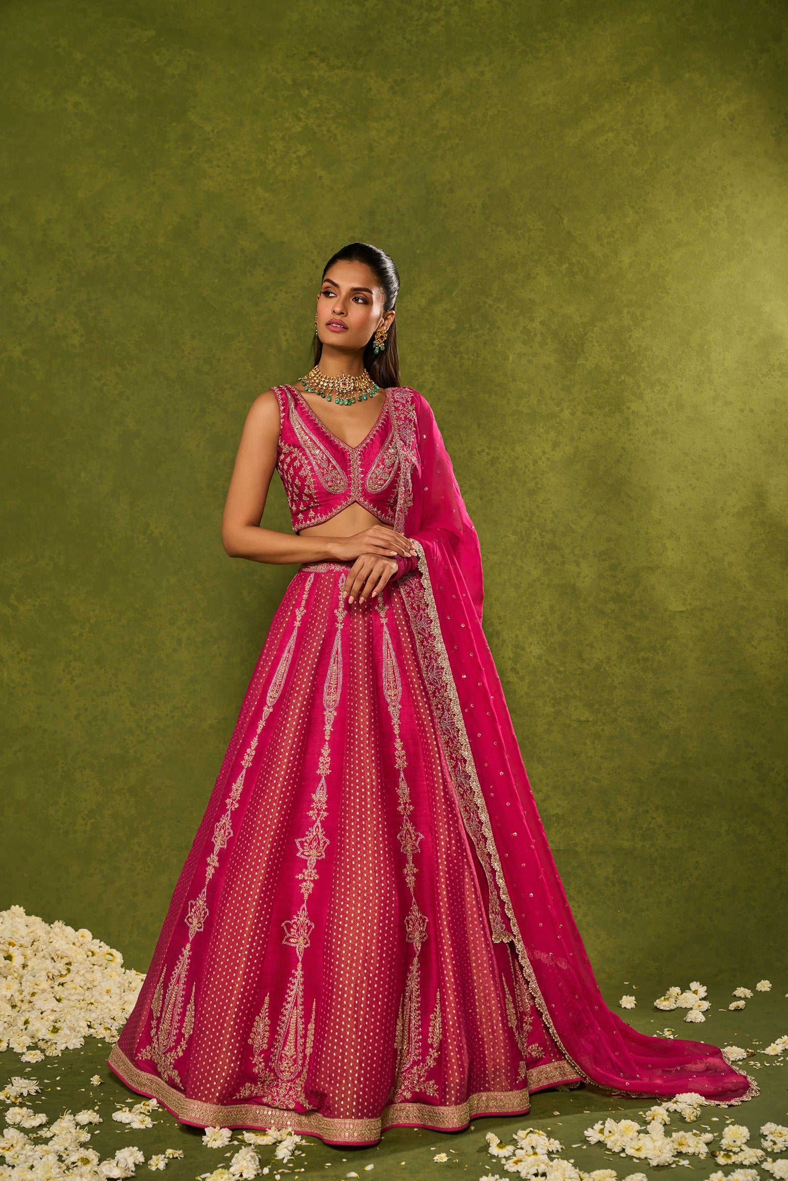 AMBI BROCADE LEHENGA