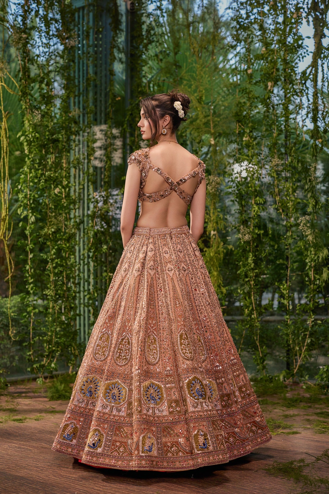 Mayur Mukut- The Crowned Peacock Lehenga